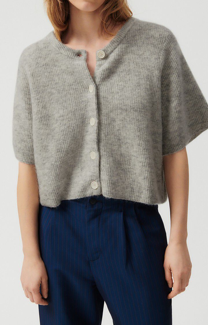 Women's cardigan Vitow - MELANGE LIGHT GREY - Grey