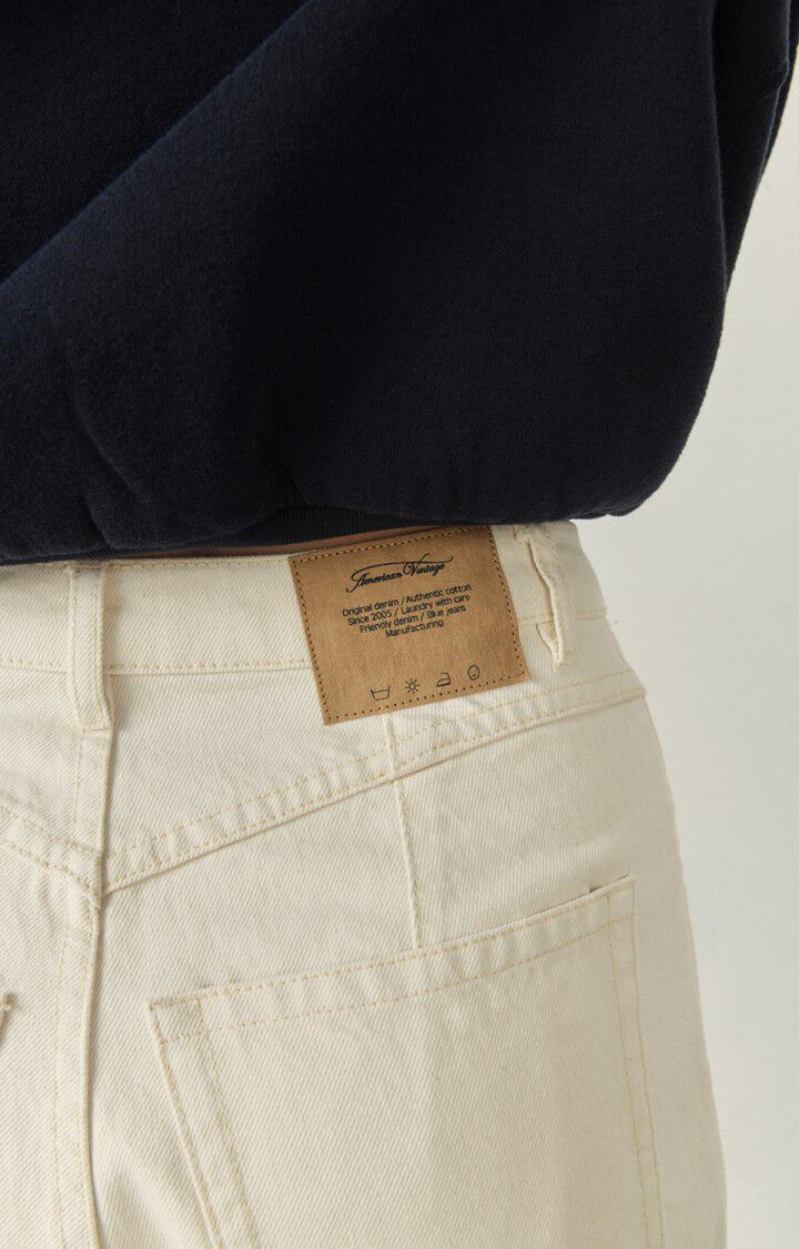 Women's carrot jeans Datcity, ECRU, hi-res-model