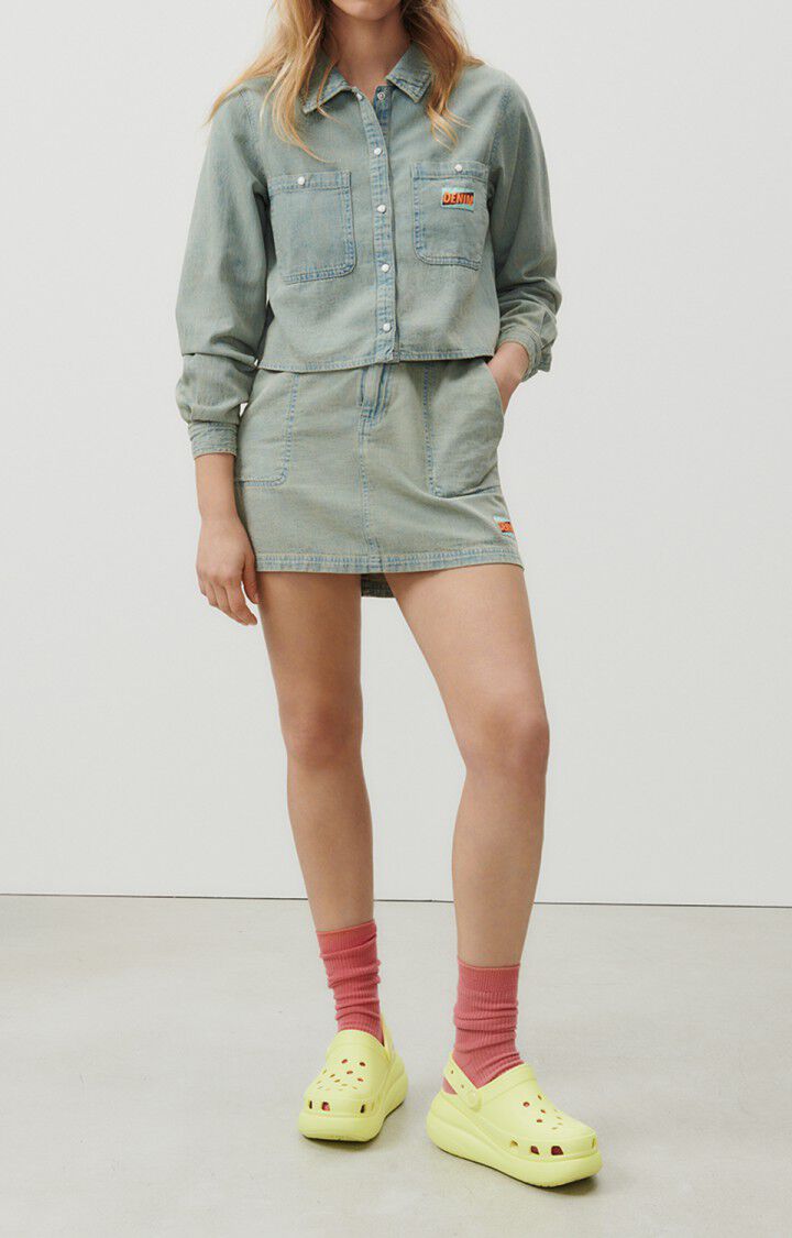 Women's shirt Fybee - DIRTY BEIGE - Blue - S