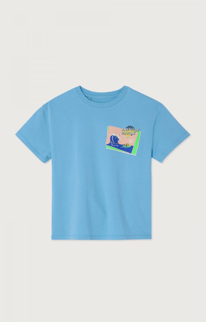 Kid's t-shirt Fizvalley - AZUR BLUE - Blue