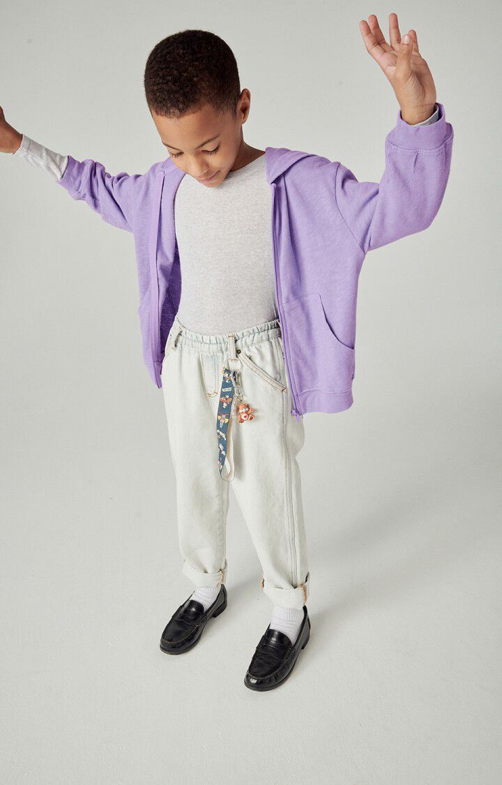 Kids' zipped hoodie Sonoma, VINTAGE VIOLET, hi-res-model