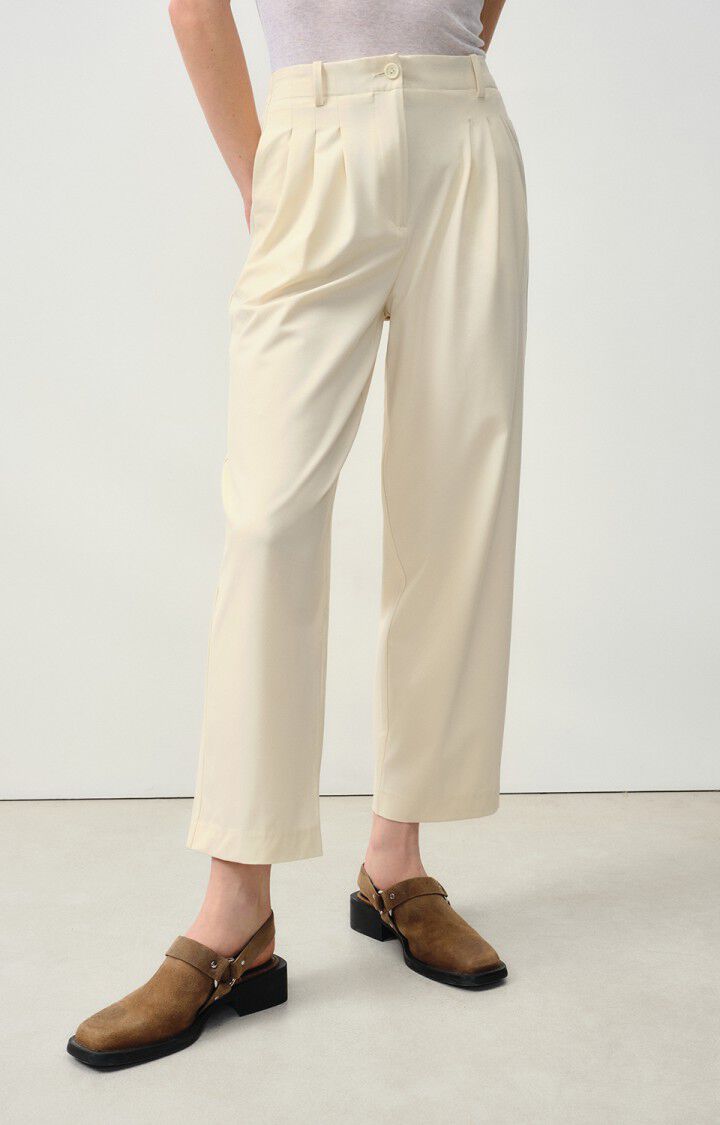 Women's trousers Kabird, ECRU, hi-res-model