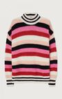 Maglione donna East, RAYURES ROSA, hi-res
