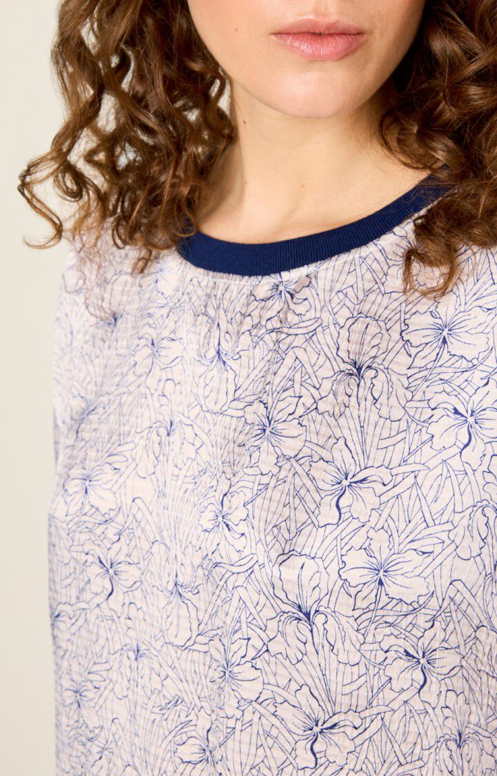 Women's top Shaning - NINA - White - Bleu - S