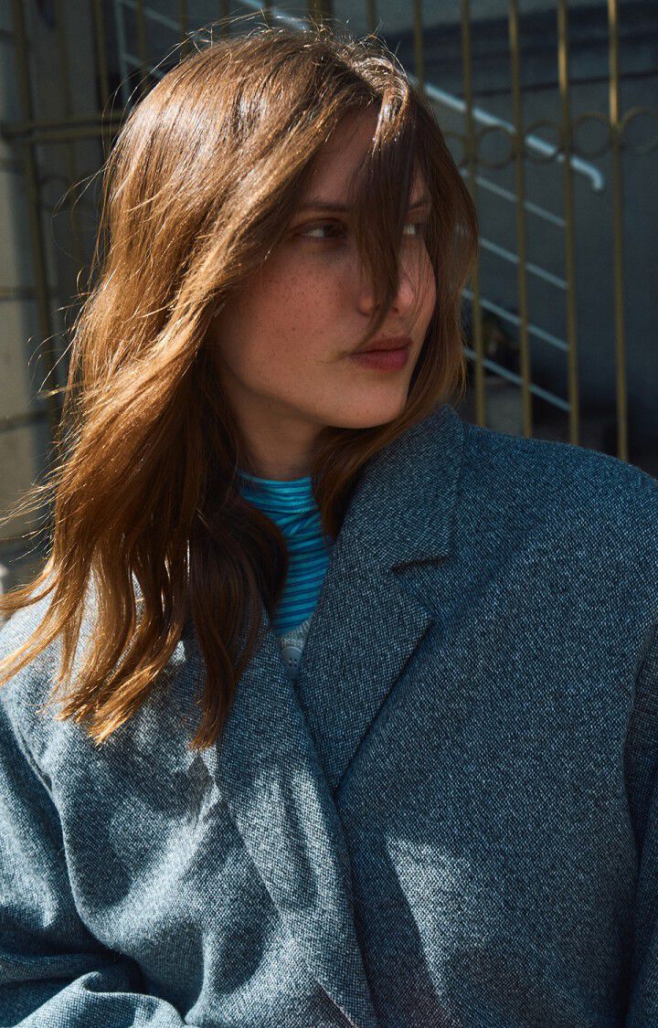 Women's coat Pufrow, SMOKE MELANGE, hi-res-model