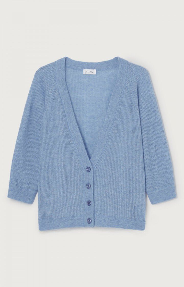 Women's cardigan Razpark AURA MELANGE Blue E22 American Vintage