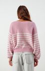 Women's jumpsuit Nyama - WHITE STRIPED PEONY - Pink - Blanc - S