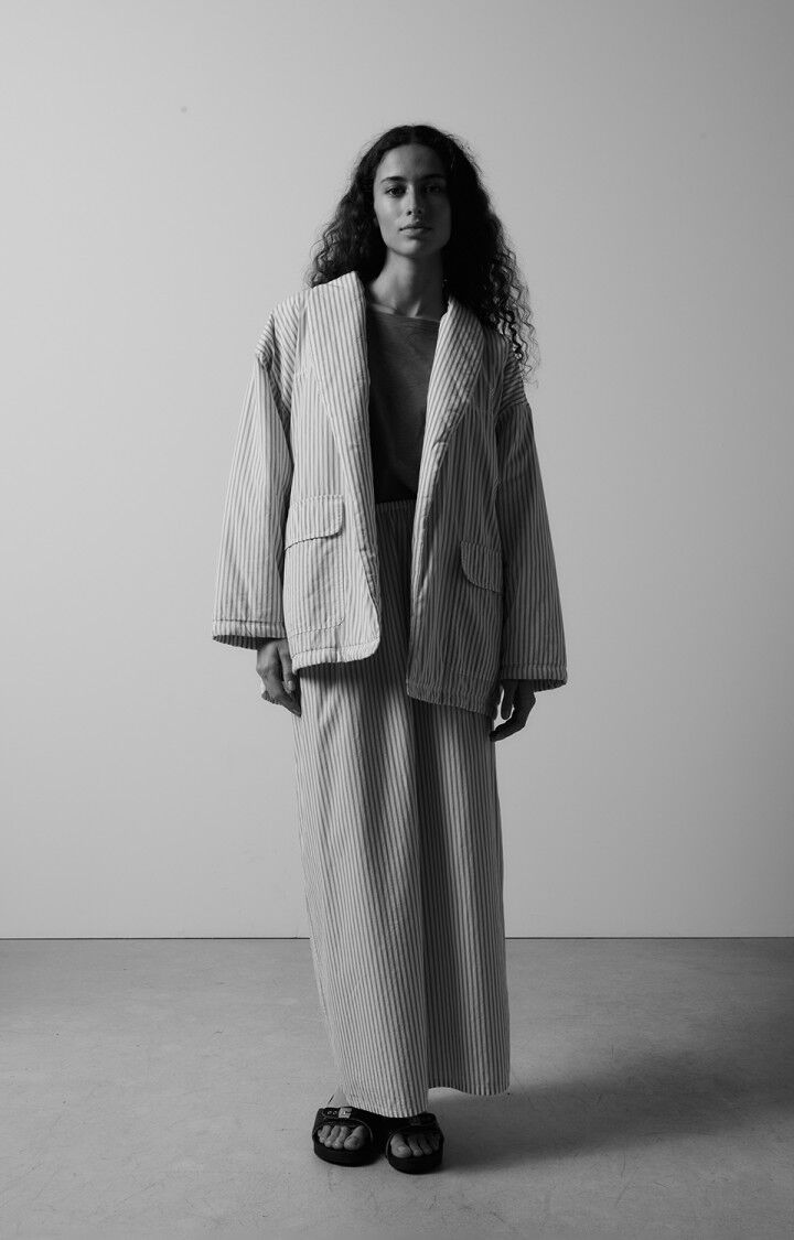 Women's skirt Zypobay - MENTHOL STRIPES - White - Vert - S