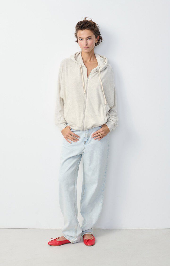 Women's hoodie Ypawood - HEATHER GREY 49 Long sleeve Grey - E26