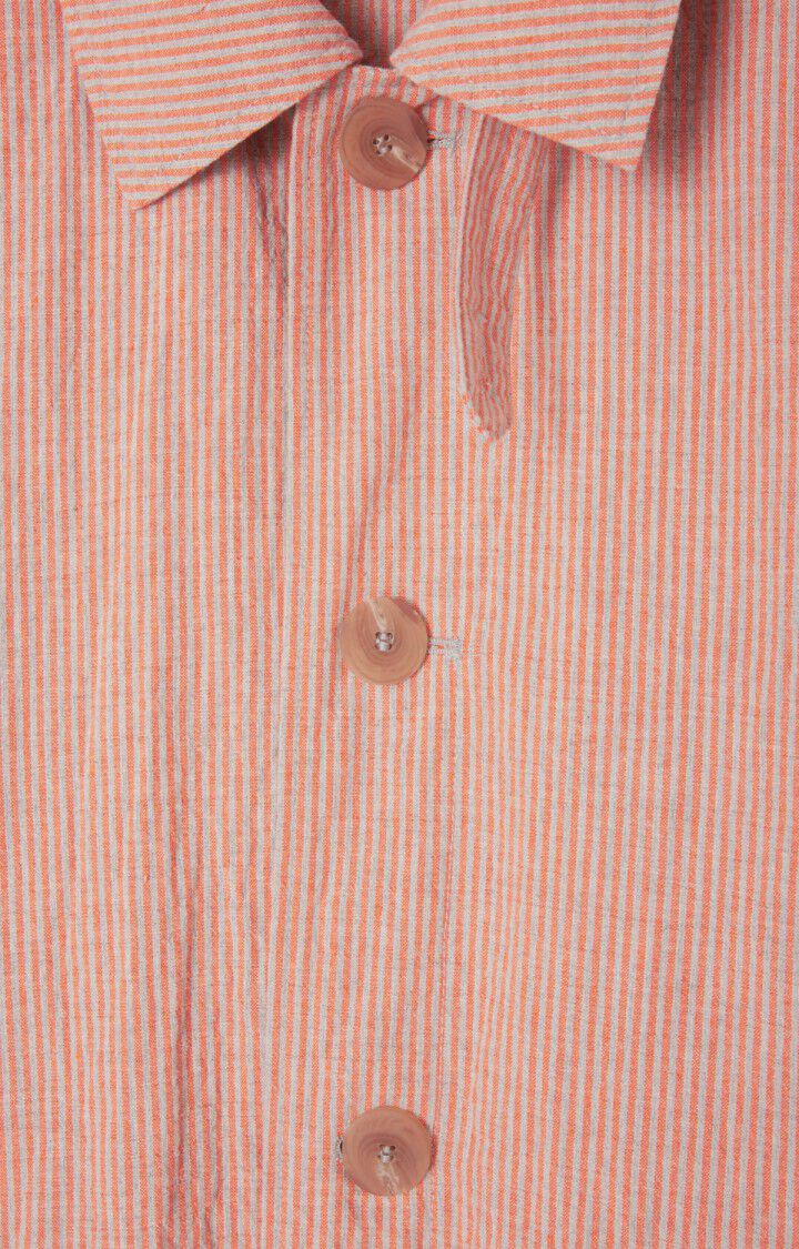 Herrentrenchcoat Keostreet - GRAUE UND ORANGE STREIFEN - Orange - Gris - S