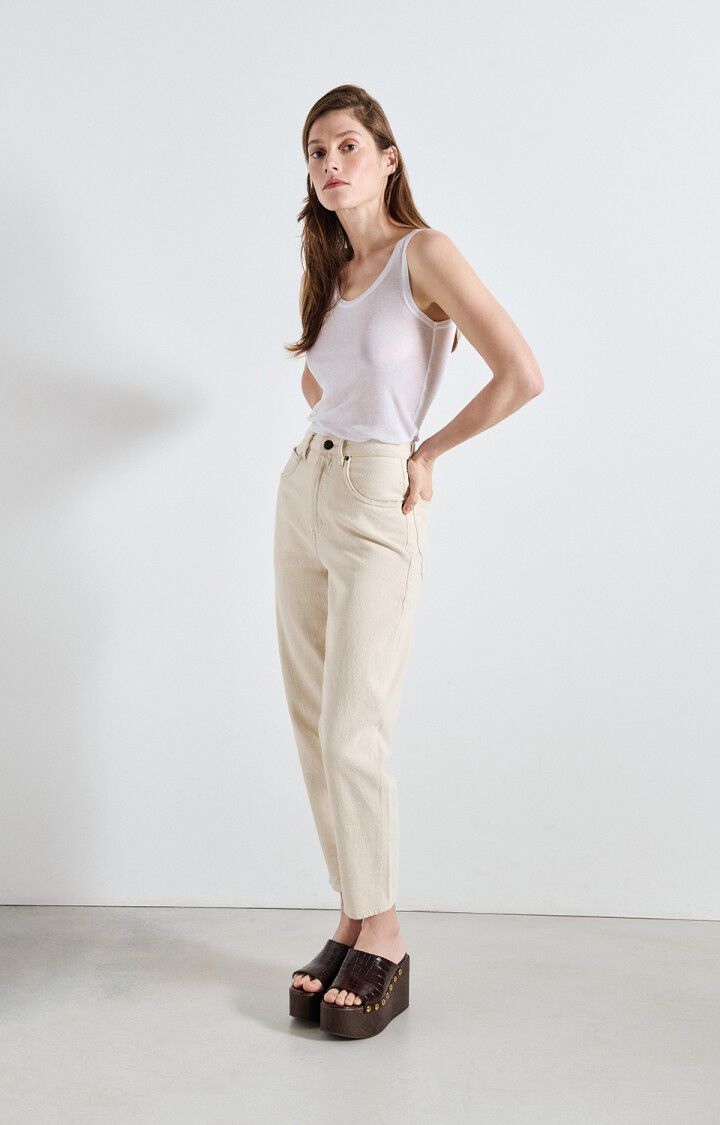 Women's big carrot jeans Tineborow - ECRU - Beige - 24-30