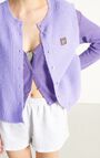 Women's cardigan East, MELANGE PASTEL LAVENDER, hi-res-model