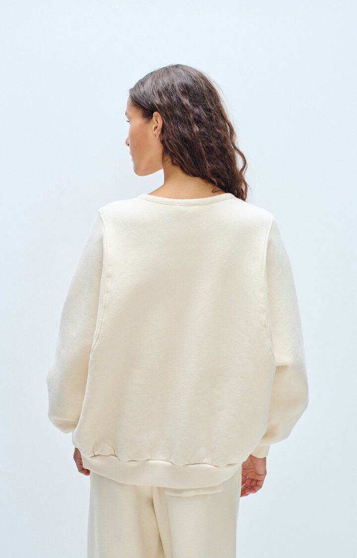 Women's sweatshirt Fiky, ECRU, hi-res-model