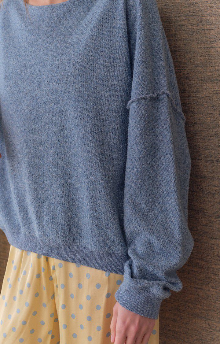 Sweat femme Cluway - ANTARCTIQUE CHINE - Bleu - XS-S