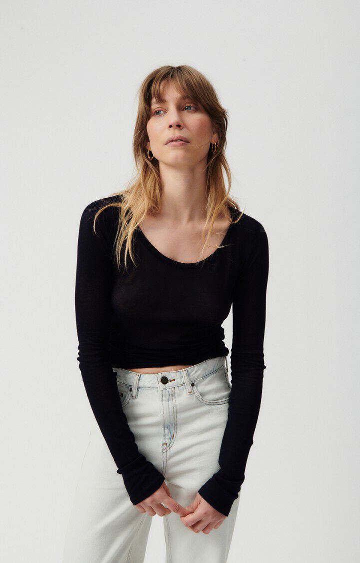 T-shirt femme Massachusetts, NOIR, hi-res-model
