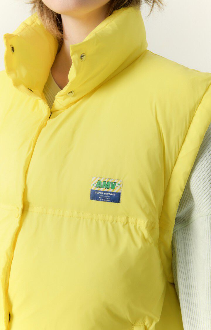 Women's padded jacket Kolbay BUTTER 0 Sleeveless Yellow - E23 Vintage