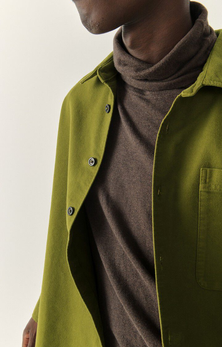 Men's shirt Tubabay - MOUSSE 64 Long sleeve Green - E23 | American