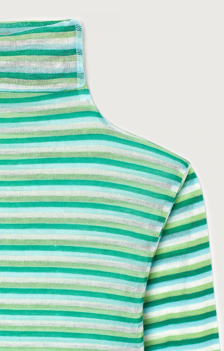Women's t-shirt Massachusetts, GREEN STRIPES, hi-res