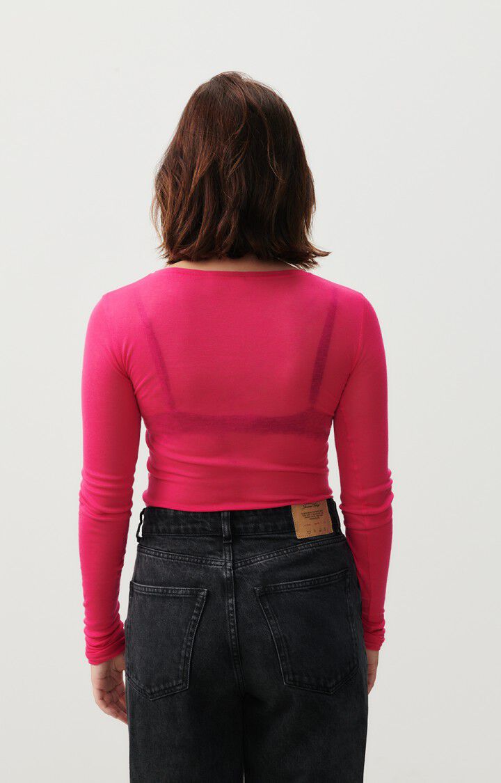 Damen-T-Shirt Massachusetts, FUCHSIE VINTAGE, hi-res-model