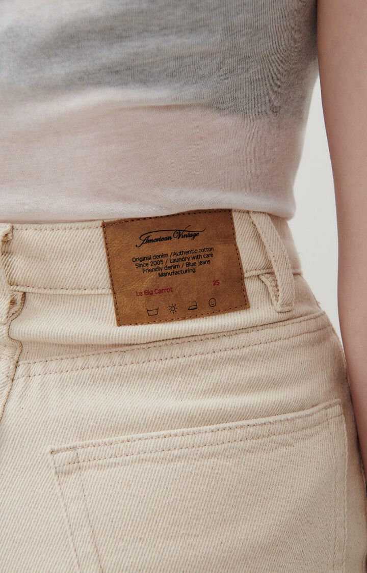 Women's big carrot jeans Tineborow, ECRU, hi-res-model