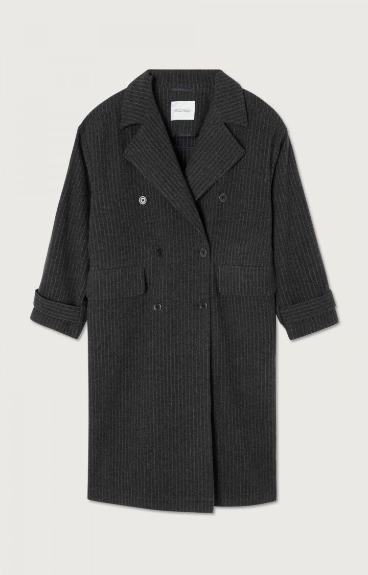 Women's coat Dopabay - GREY AND BLUE STRIPES - Blue - Gris
