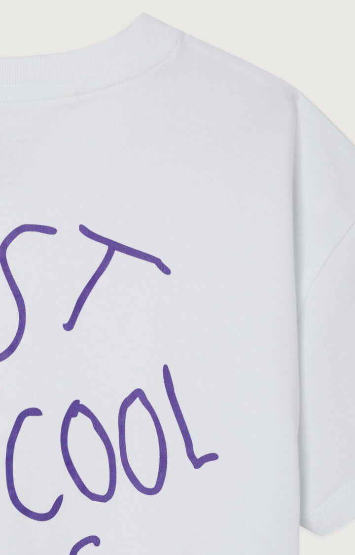 T-shirt Fizvalley &bdquo;for cool kids" - JFCK - Wei&szlig; - Violet