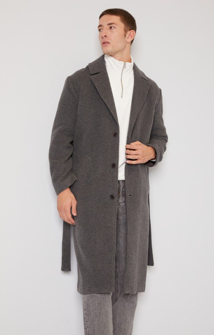 manteau homme gris anthracite