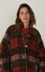 Women's coat Geomark, KAKI TARTAN, hi-res-model