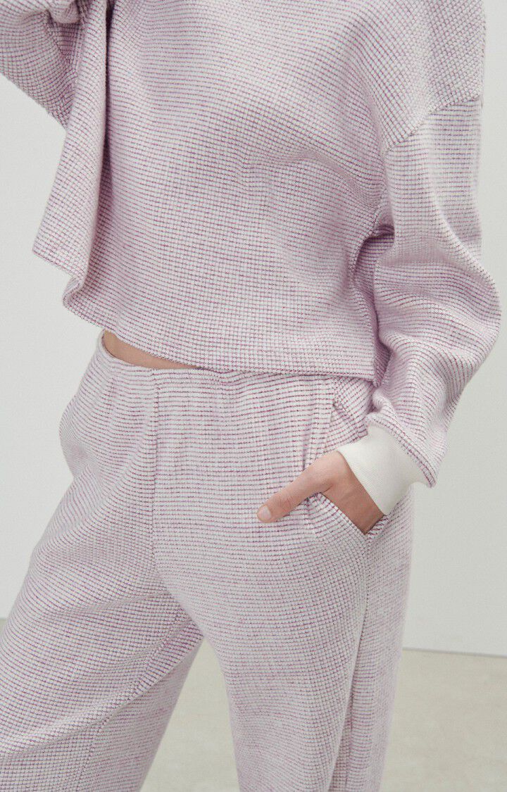 Damenjogginghose Gykotown - ULTRAVIOLETTE FLIESEN - Lila - Blanc - S