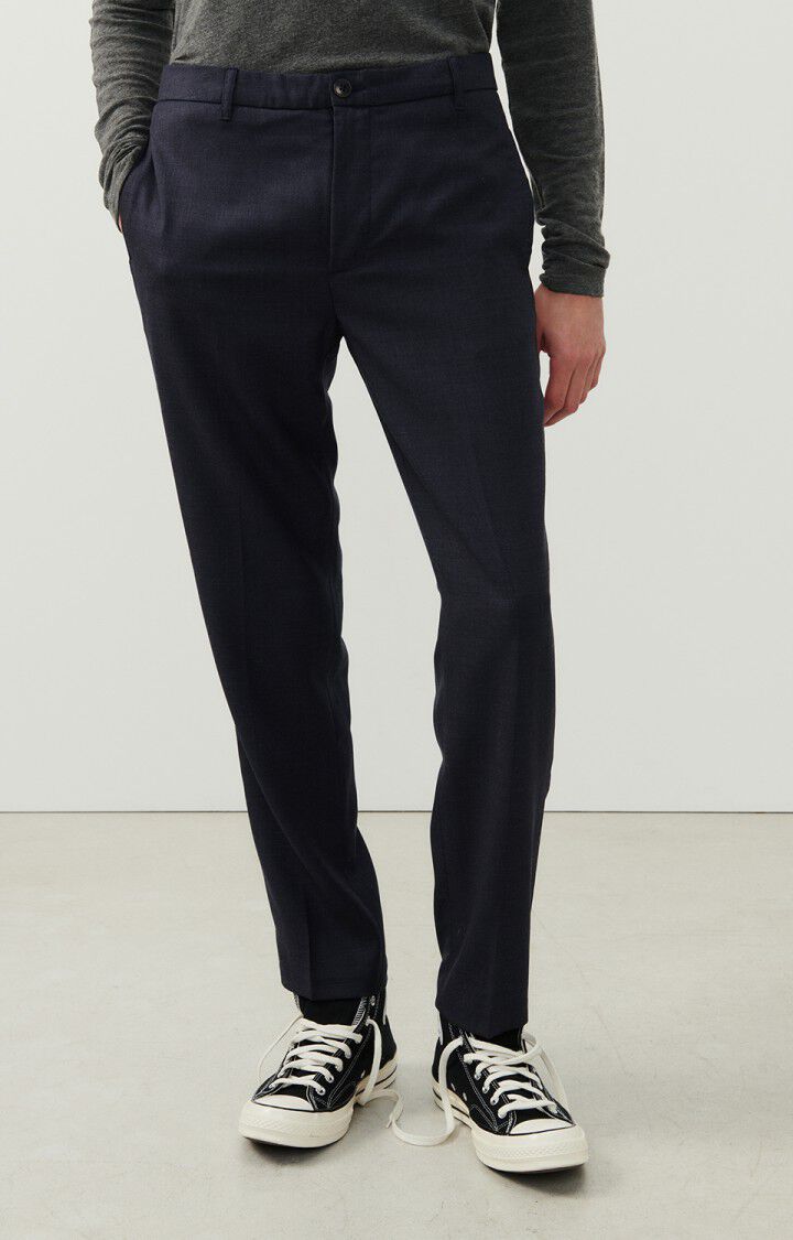 Pantaloni uomo Tabinsville, NAVY SCREZIATO, hi-res-model