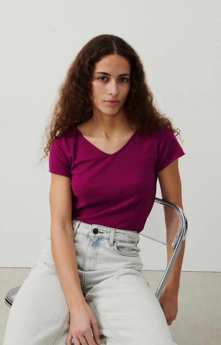 T-shirt femme Aksun, RAISIN VINTAGE, hi-res-model