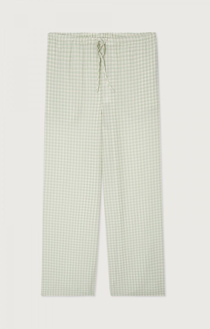 Women's trousers Pykoboo - OPAL VICHY - Green - Blanc