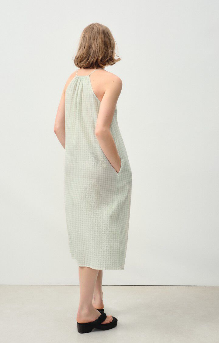 Women's dress Pykoboo - OPAL VICHY - Green - Blanc - S