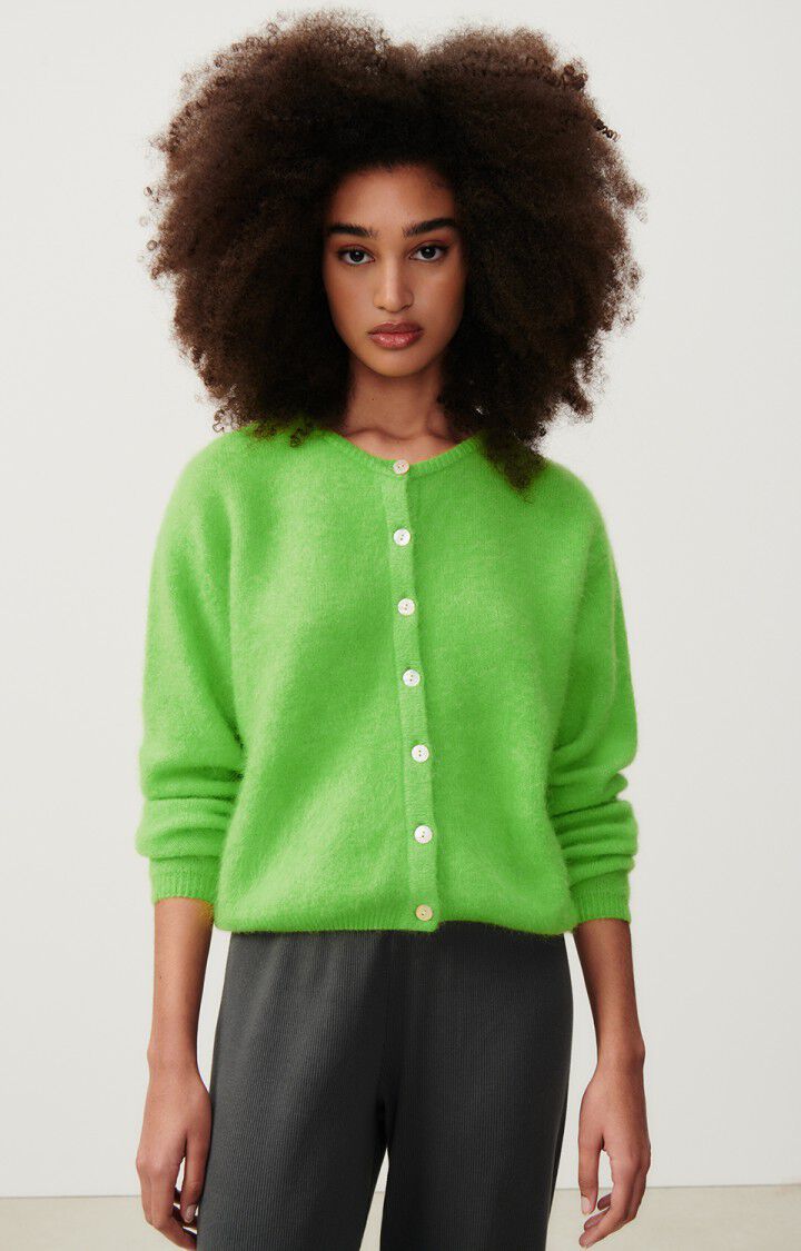 Women's cardigan Vitow - PISTACHIO MELANGE - Green