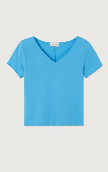 T-shirt femme Aksun - BLEU AZUR VINTAGE