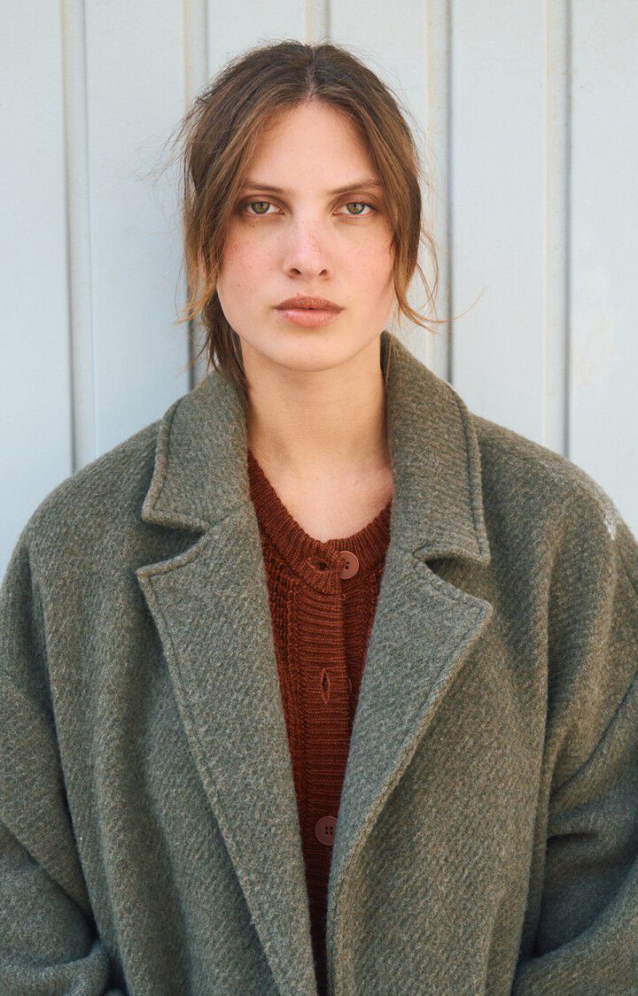 Women's coat Ziffow, MELANGE LICHEN, hi-res-model