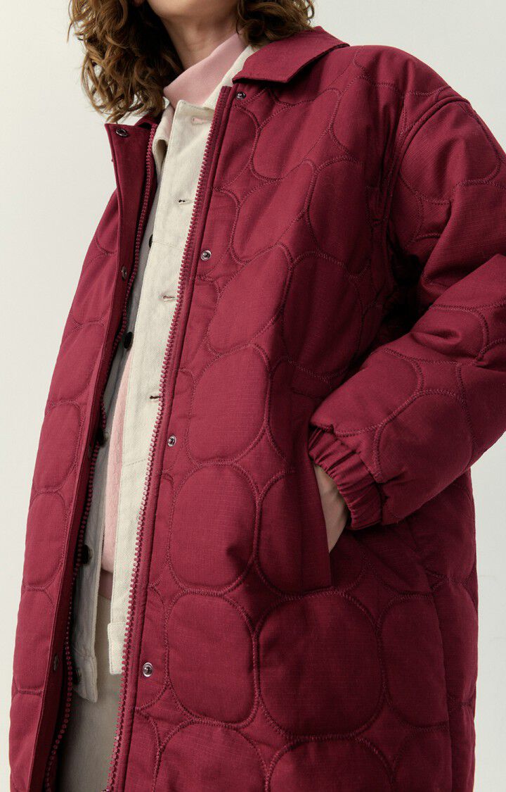 Women's coat Fibcity - BEETROOT 53 Long sleeve Red - H22 