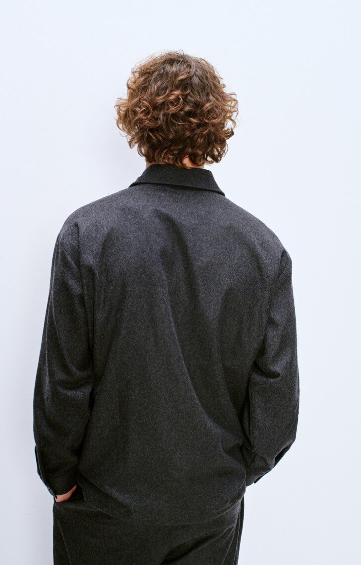 Men's shirt Vyenna - CHARCOAL MELANGE - Black - S