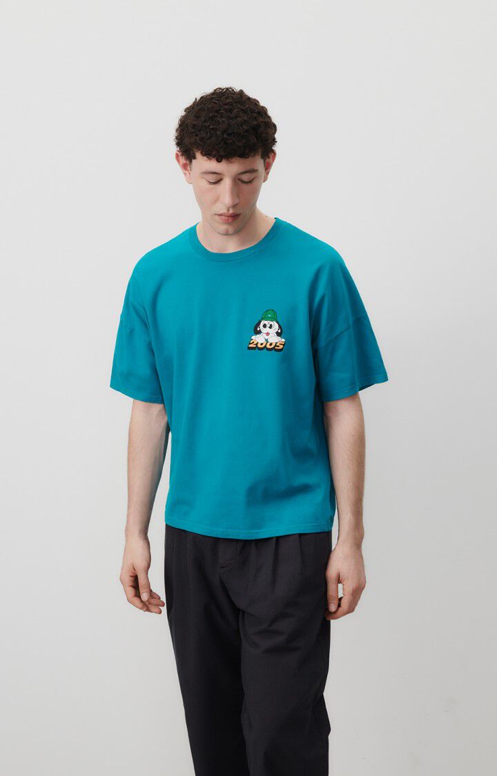 Camiseta mixta Fizvalley, PAVO REAL VINTAGE, hi-res-model