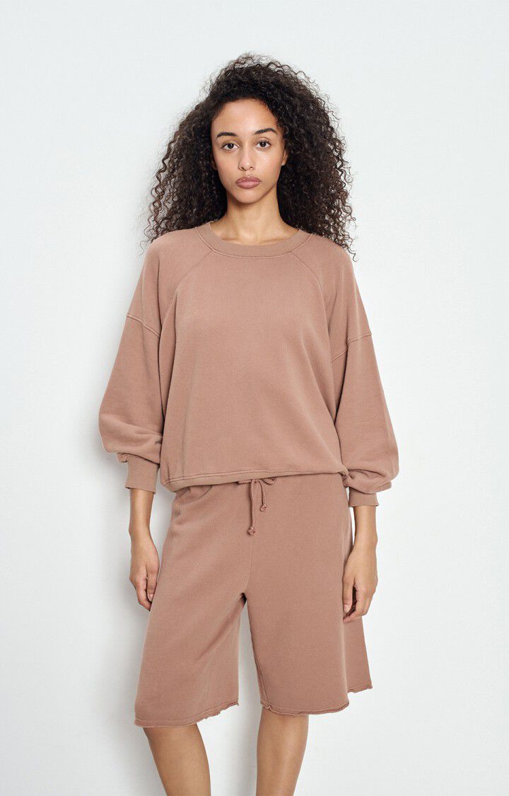 Women's sweatshirt Atubay, CHOCOLATE, hi-res-model