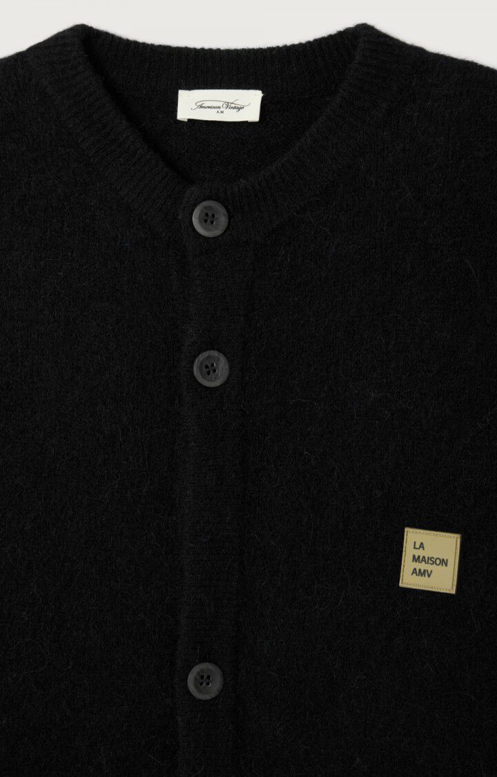 Men's cardigan Vitow, BLACK, hi-res