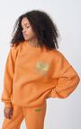 Women's sweatshirt Doven - OVERDYED FLUORESCENT VITAMINS - Orange - XS-S