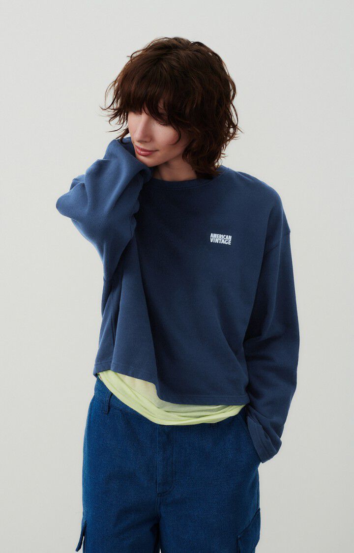 Women's sweatshirt Hodatown, NAVY MELANGE, hi-res-model