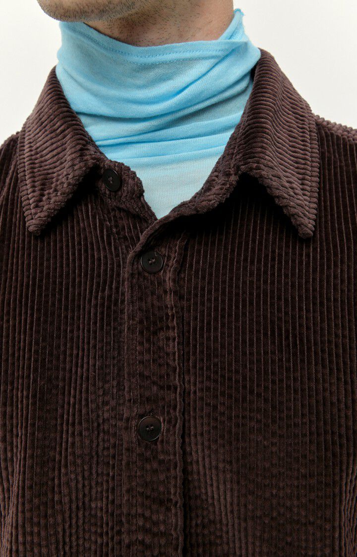 Men's shirt Padow, CHOCOLATE, hi-res-model