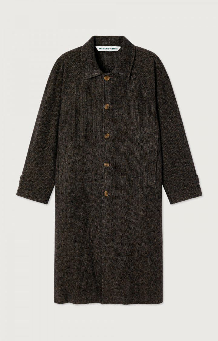 Men's coat Wyzz - MELANGE WOODLAND - Black