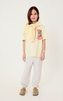 Kid's t-shirt Fizvalley - VINTAGE CUSTARD - Yellow - 3