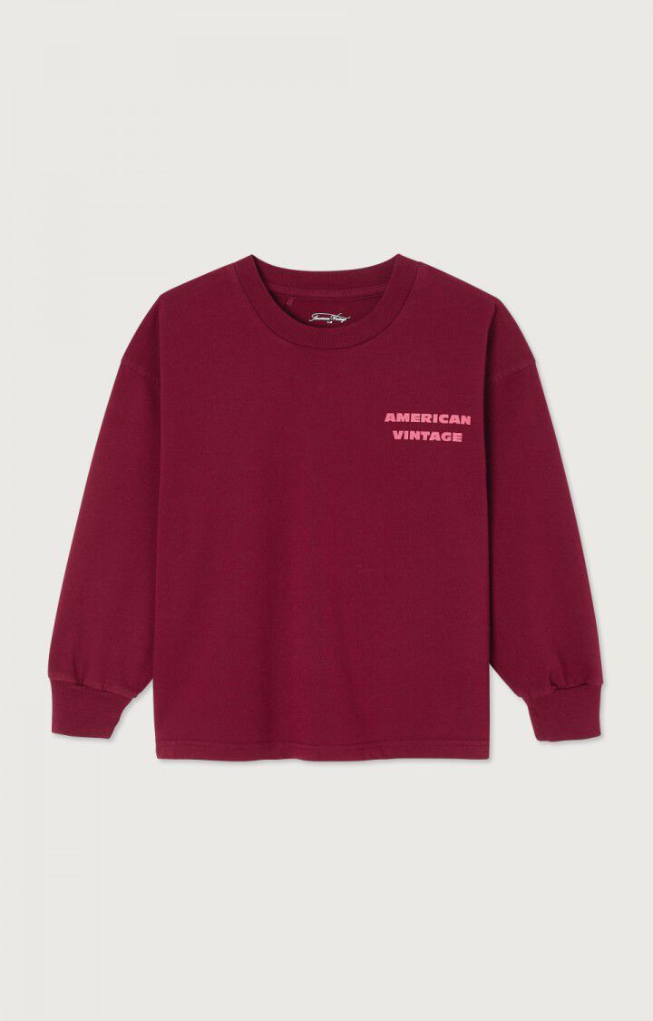 Kid's t-shirt Fizvalley - VINTAGE BURGUNDY - Red