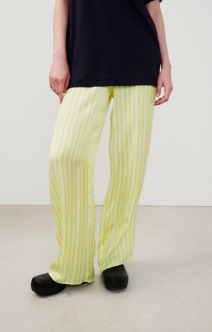 Women's trousers Shaning, FLUORESCENT YELLOW STRIPES, hi-res-model