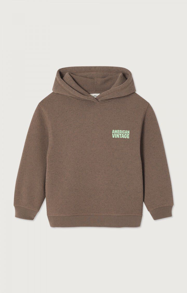 Kindersweatshirt Evona - &Uuml;BERF&auml;RBTES BRAUN - Braun