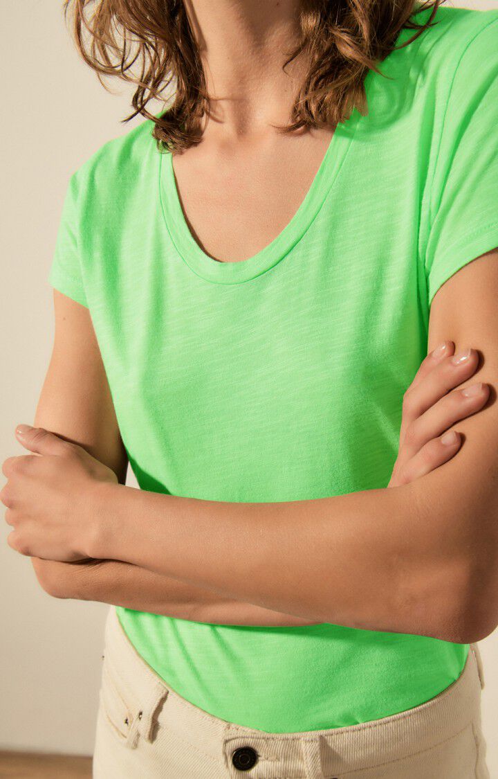 Camiseta mujer Jacksonville, VERDE MANZANA VINTAGE, hi-res-model